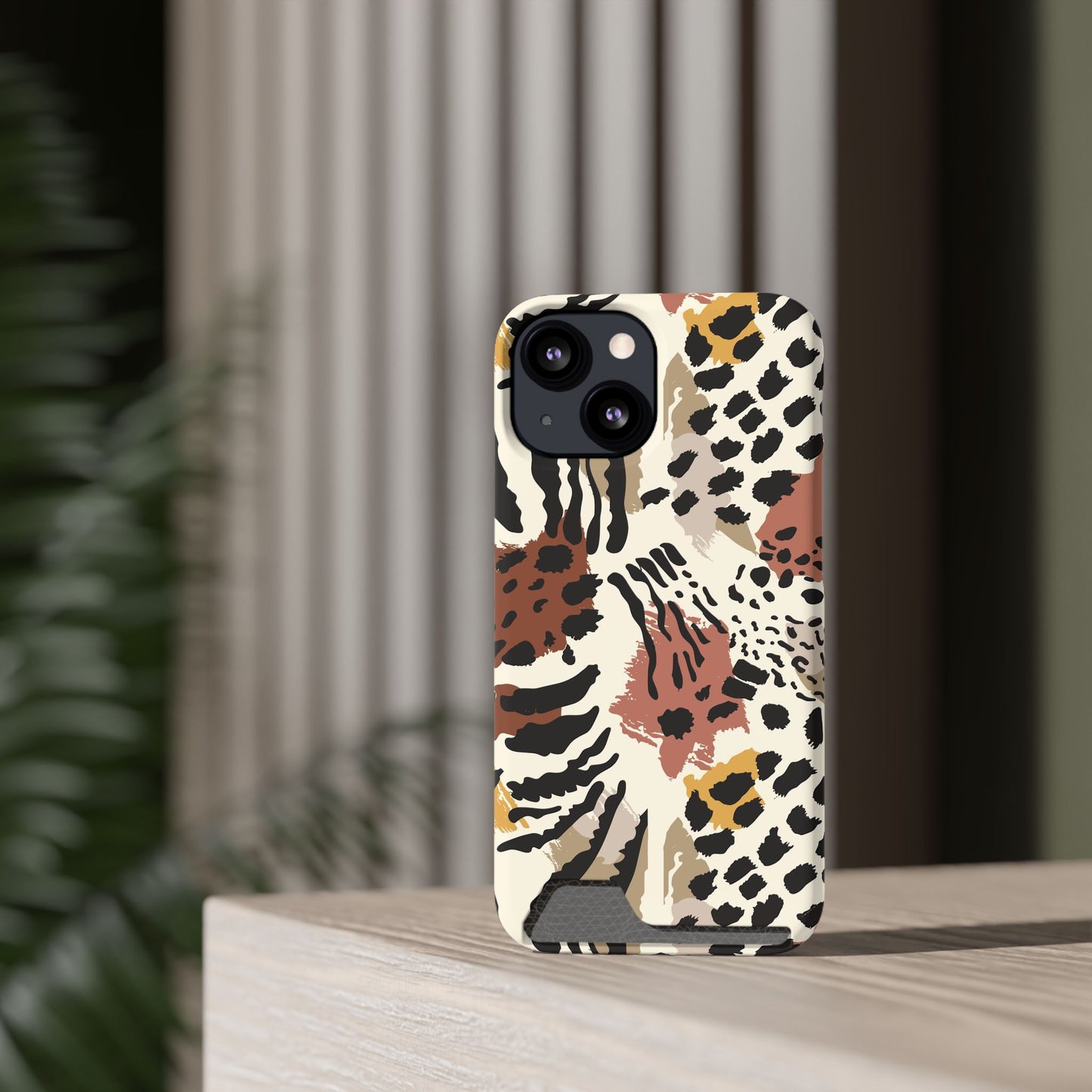 Savage Golden Leopard MagSafe Case With Card Holder