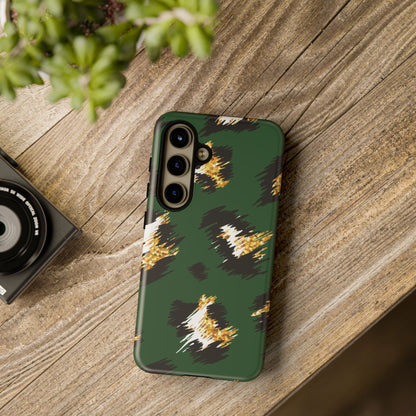 Green Leopard Print Phone Case – Tough Protective iPhone Cover