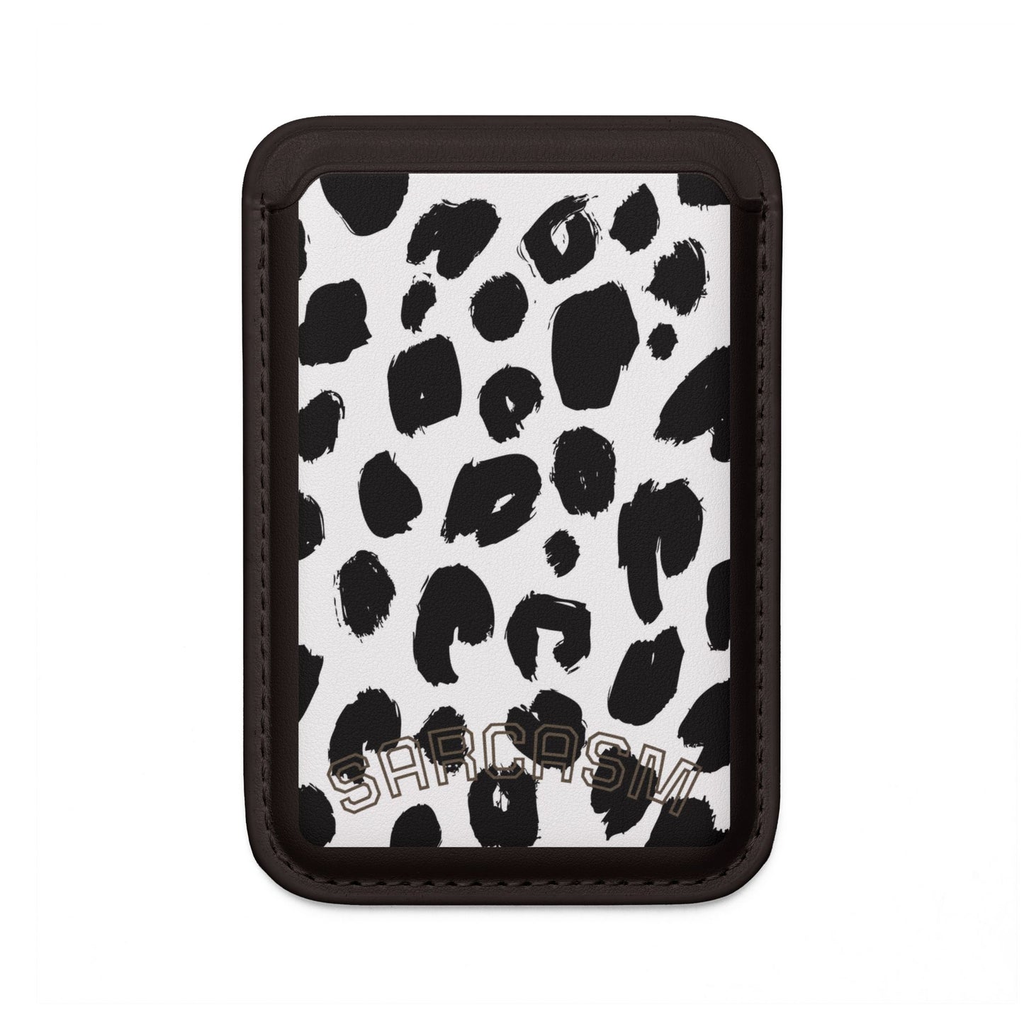 Wild Chic - Leopard Muse - Print Vegan MagSafe Wallet — Slim Card Holder