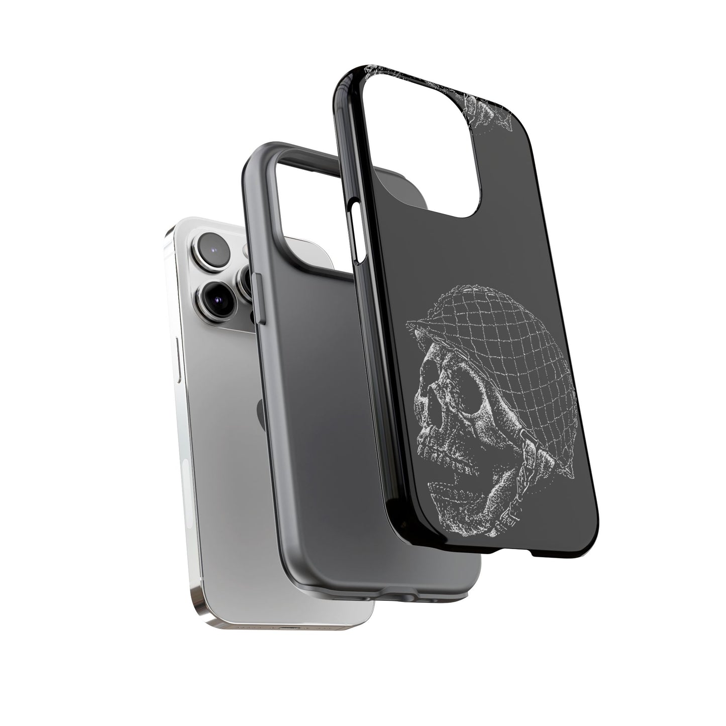 Skull Soldier Phone Case — Military Helmet Skull Tough Case