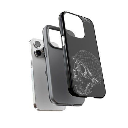 Skull Soldier Phone Case — Military Helmet Skull Tough Case