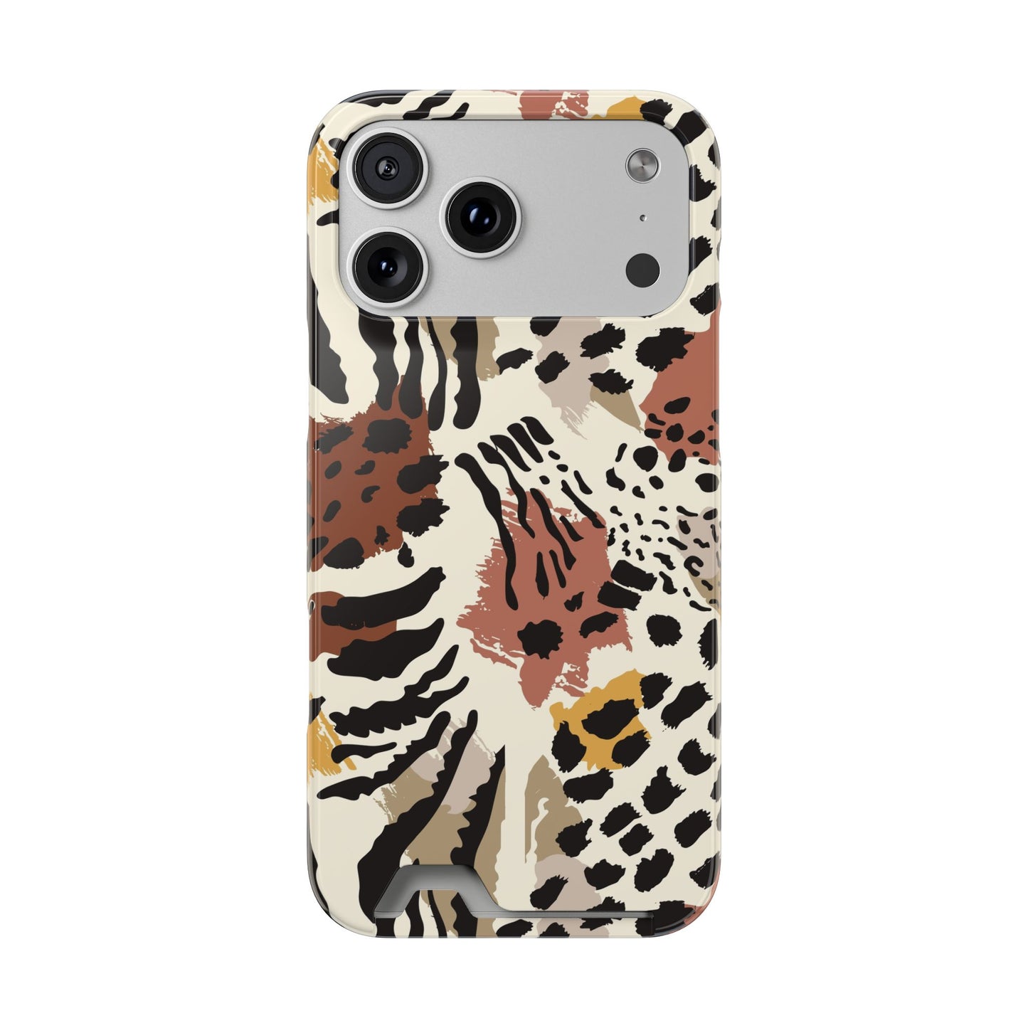 Savage Golden Leopard MagSafe Case With Card Holder