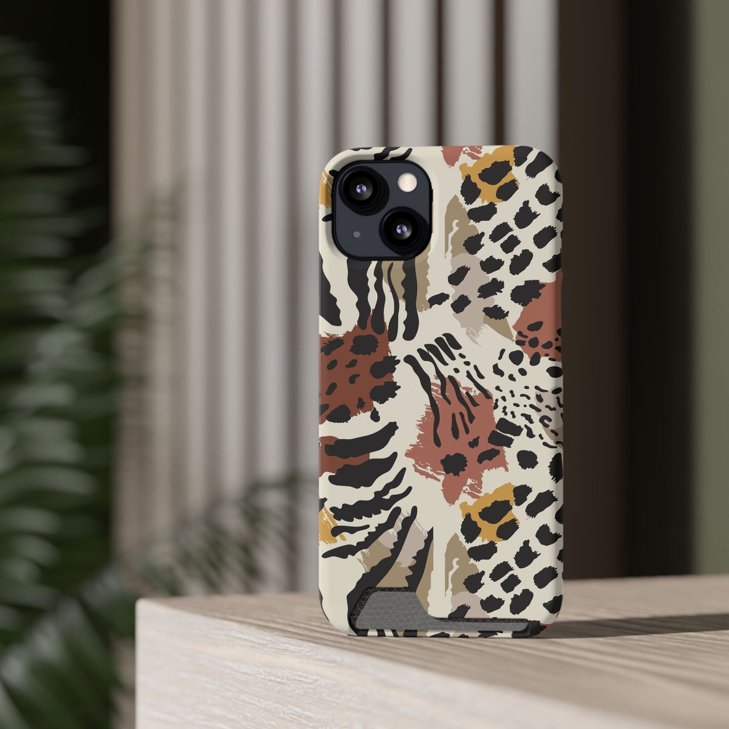 Savage Golden Leopard MagSafe Case With Card Holder