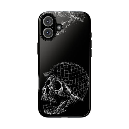 Skull Soldier Phone Case — Military Helmet Skull Tough Case