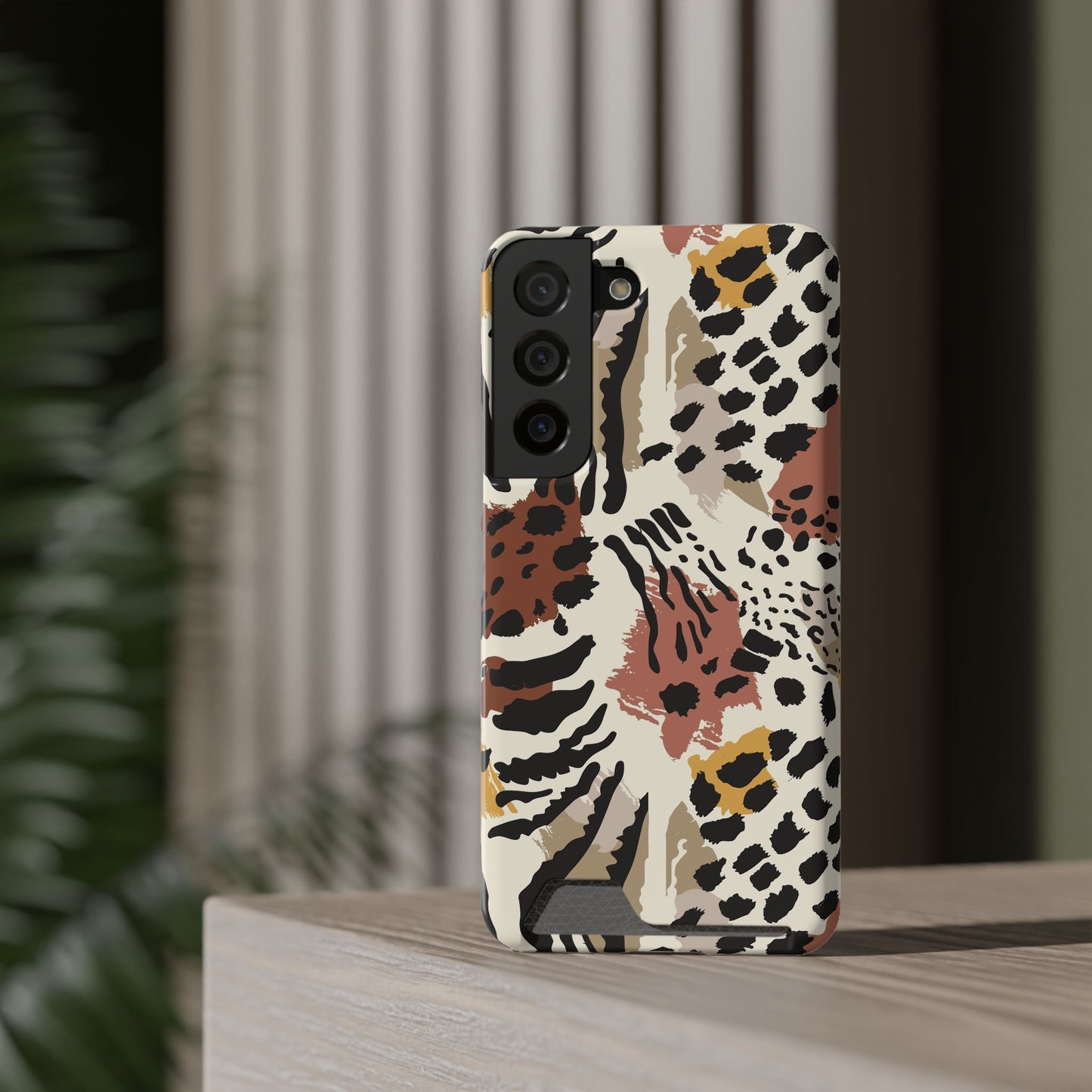 Savage Golden Leopard MagSafe Case With Card Holder