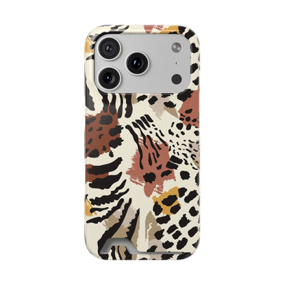 Savage Golden Leopard MagSafe Case With Card Holder