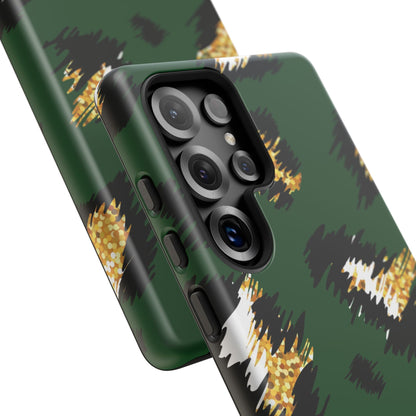 Green Leopard Print Phone Case – Tough Protective iPhone Cover