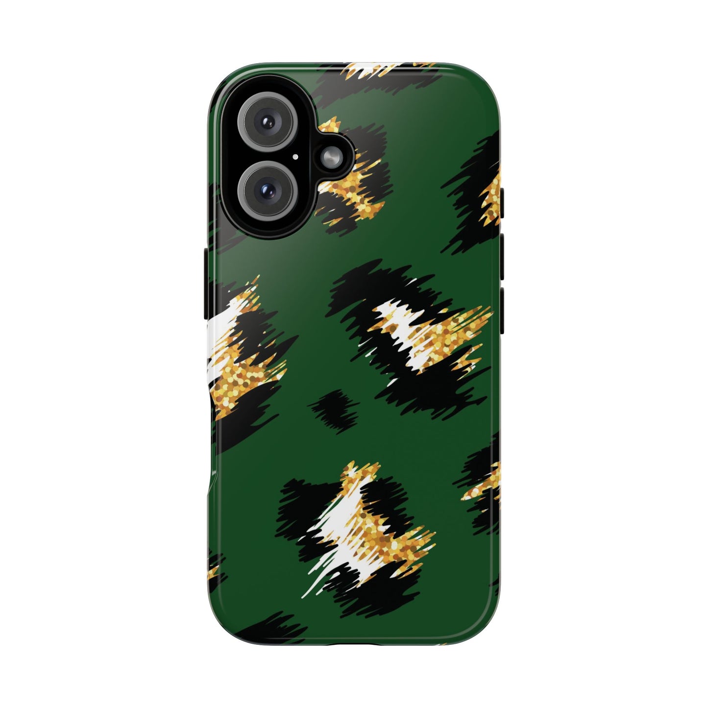 Green Leopard Print Phone Case – Tough Protective iPhone Cover