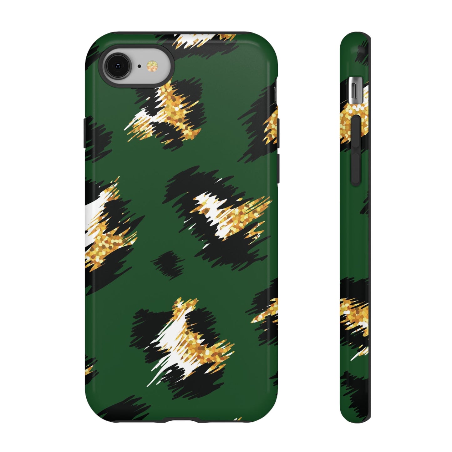 Green Leopard Print Phone Case – Tough Protective iPhone Cover