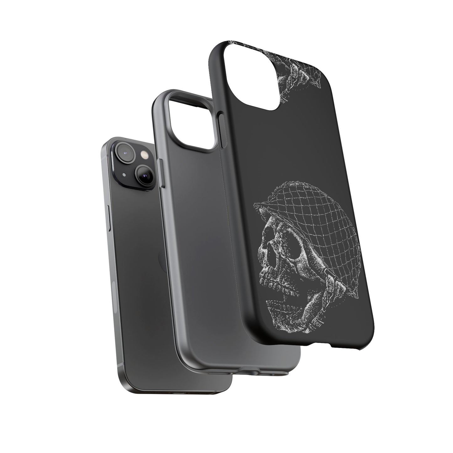 Skull Soldier Phone Case — Military Helmet Skull Tough Case