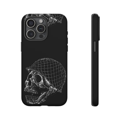 Skull Soldier Phone Case — Military Helmet Skull Tough Case