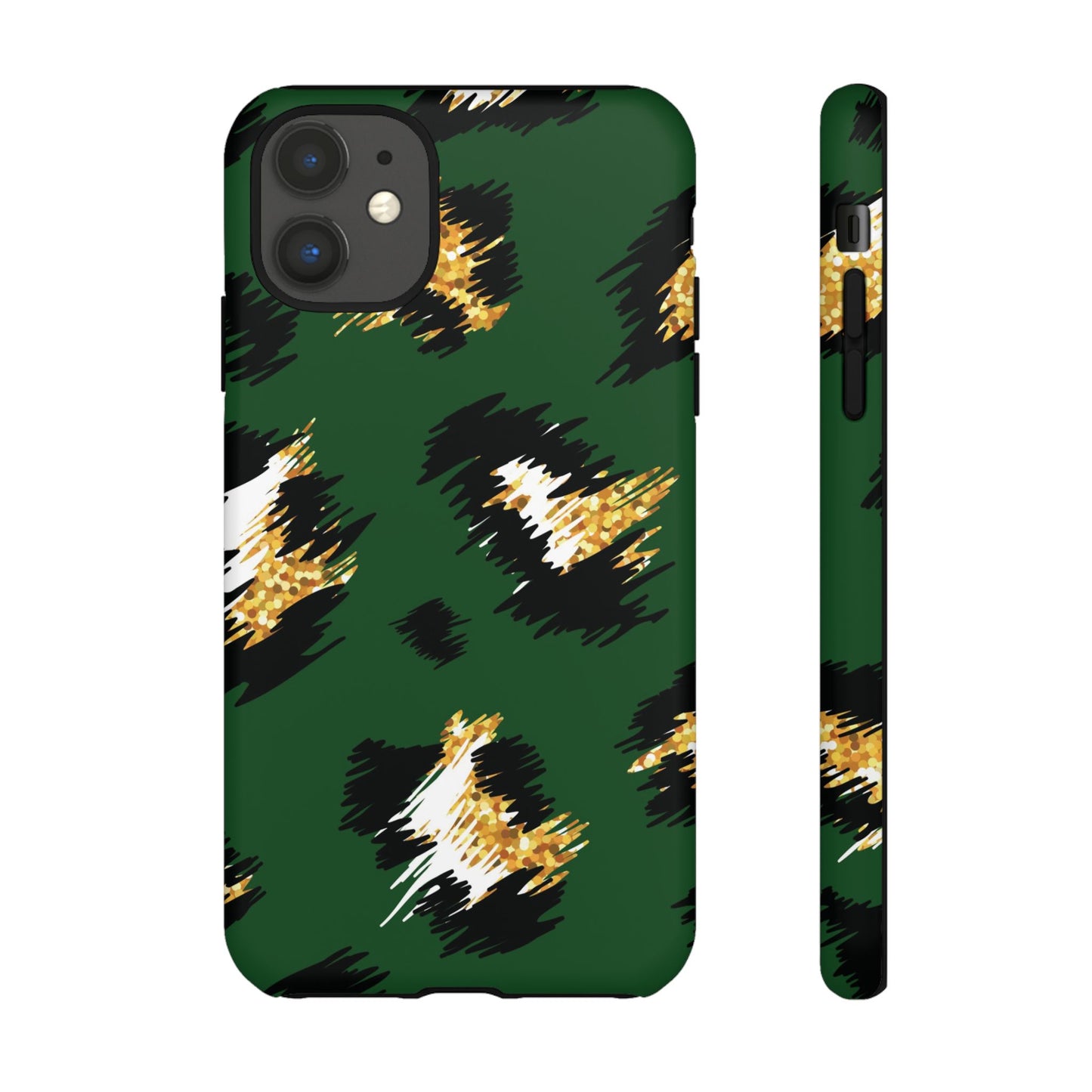 Green Leopard Print Phone Case – Tough Protective iPhone Cover