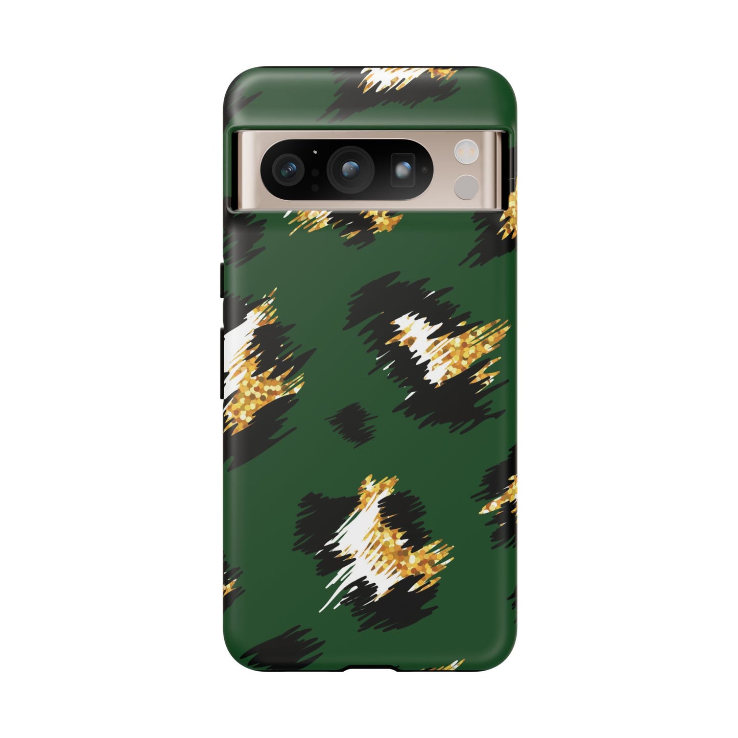Green Leopard Print Phone Case – Tough Protective iPhone Cover