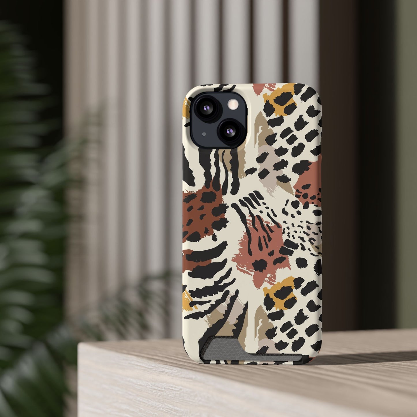 Savage Golden Leopard MagSafe Case With Card Holder