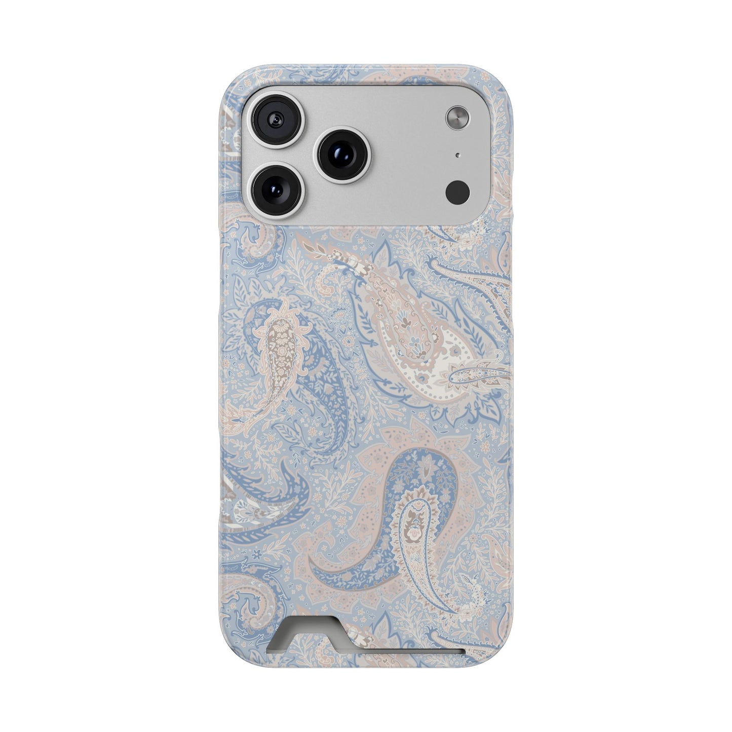 Premium Paisley MagSafe Cardholder Case — Slim Protective Wallet Cover