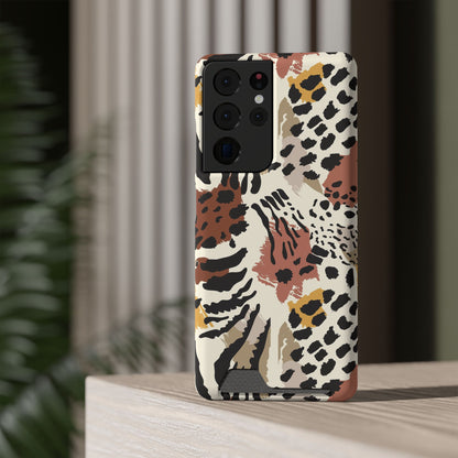 Savage Golden Leopard MagSafe Case With Card Holder