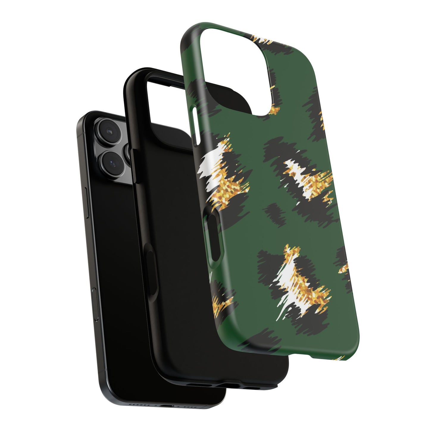 Green Leopard Print Phone Case – Tough Protective iPhone Cover
