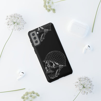 Skull Soldier Phone Case — Military Helmet Skull Tough Case