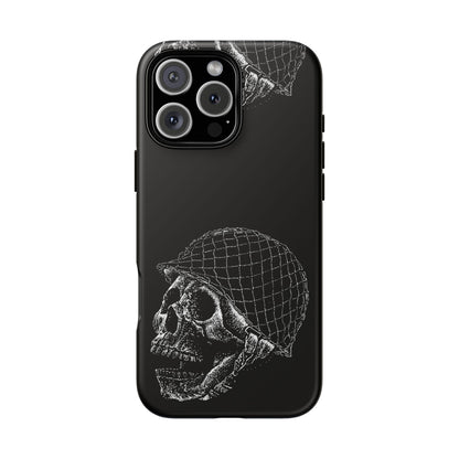 Skull Soldier Phone Case — Military Helmet Skull Tough Case