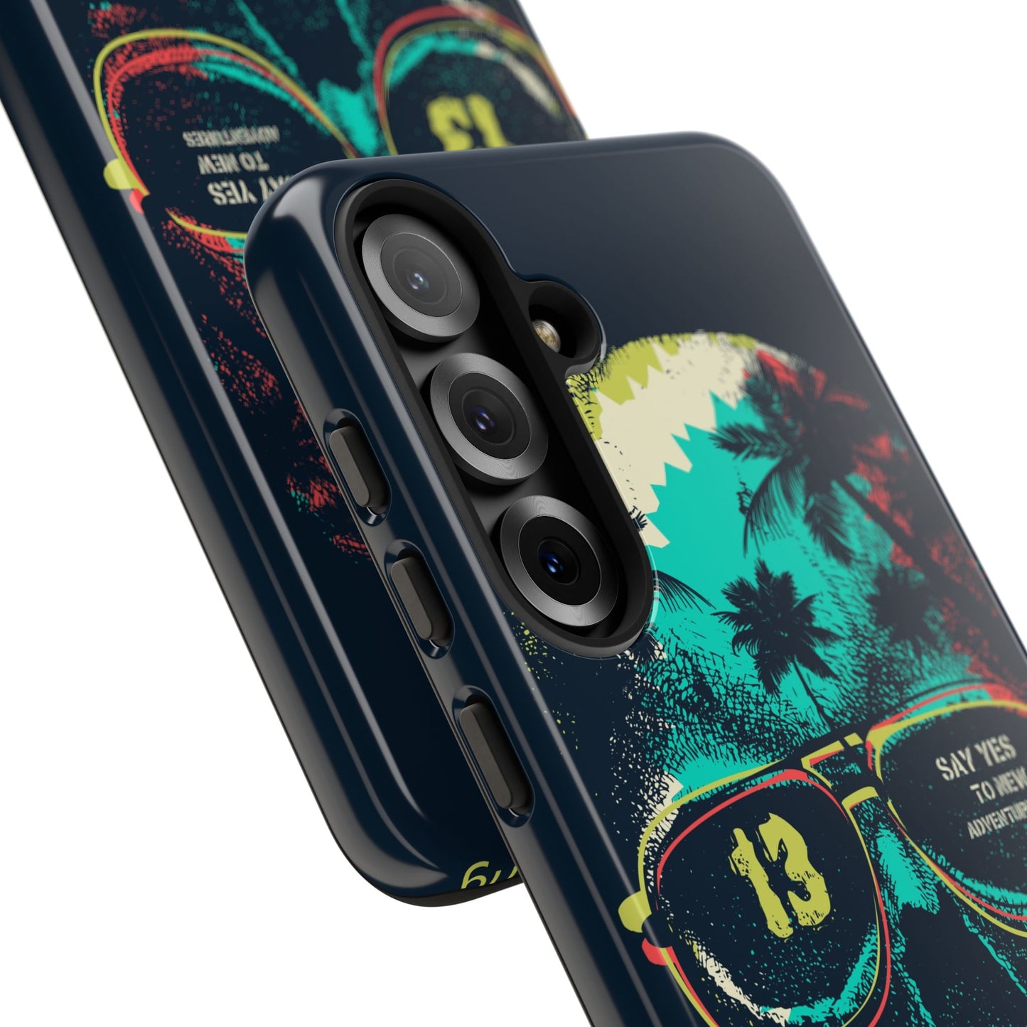 Wilderness Adventure Phone Case — 'Adventure Is Calling' Skull Sunglasses Design