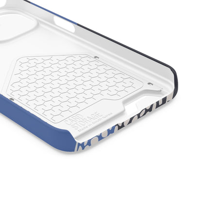 Leopard Bleu Card Phone Case — Blue Animal Print Card holder