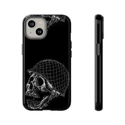 Skull Soldier Phone Case — Military Helmet Skull Tough Case