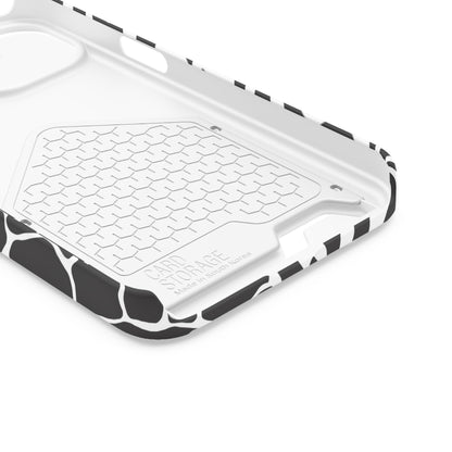 Animal Print Phone Case — Zebra & Giraffe Edition with Card Holder — Slim, Stylish, MagSafe