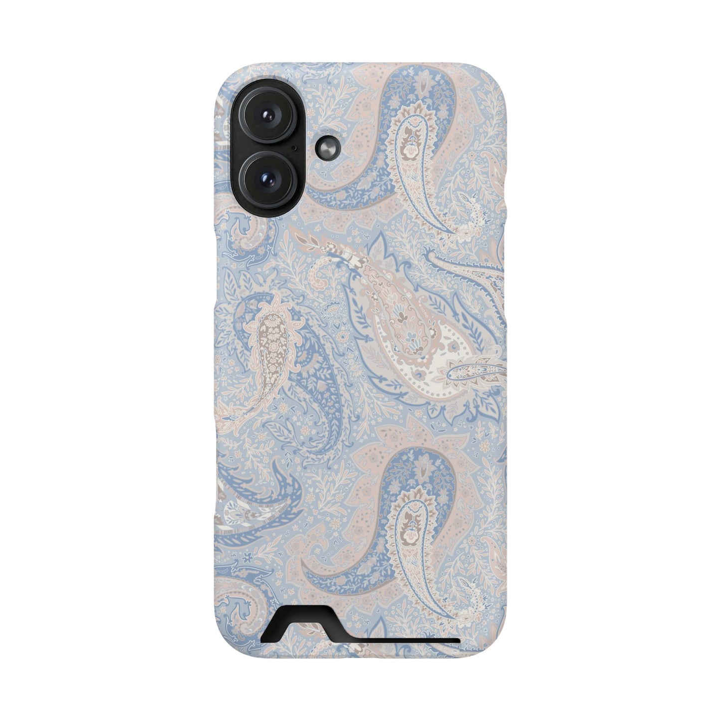 Premium Paisley MagSafe Cardholder Case — Slim Protective Wallet Cover