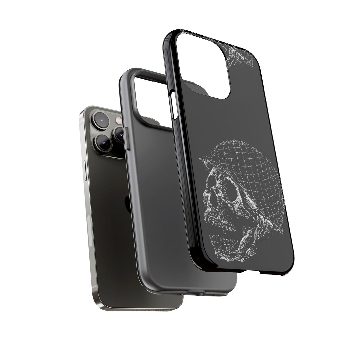 Skull Soldier Phone Case — Military Helmet Skull Tough Case