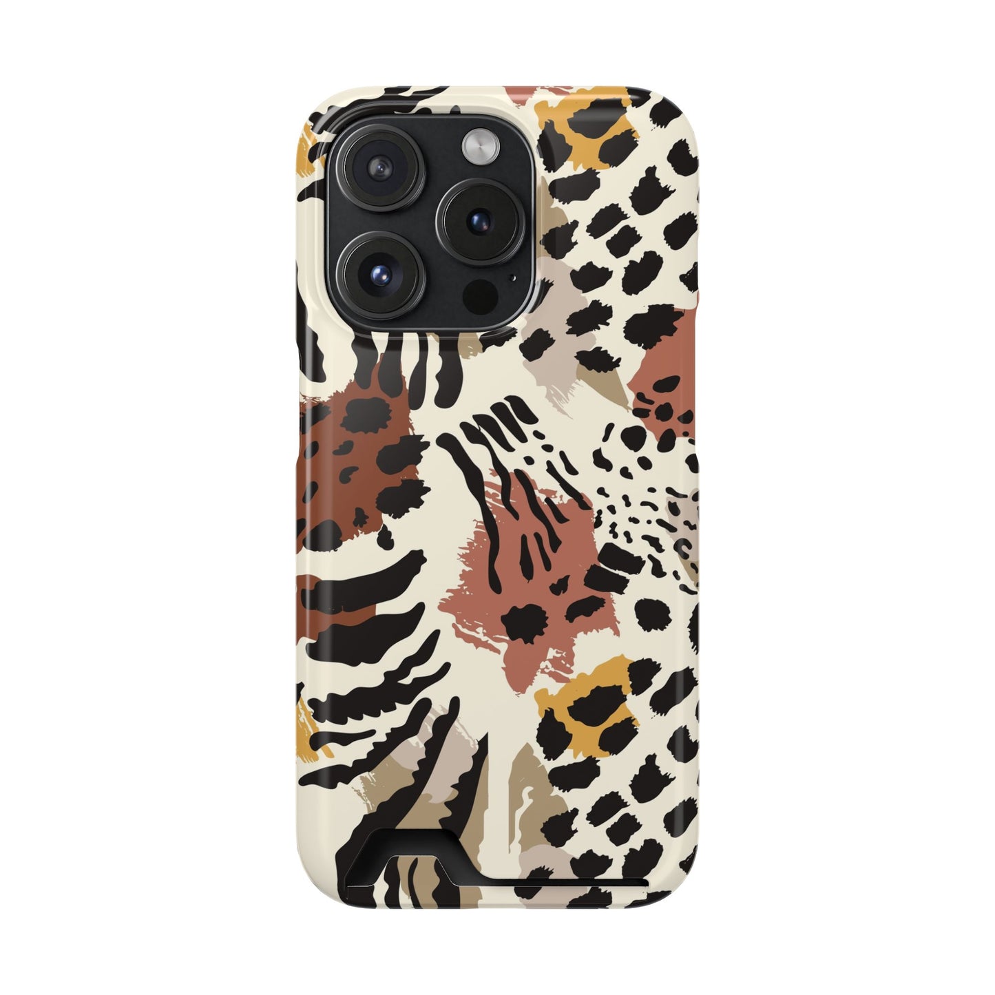 Savage Golden Leopard MagSafe Case With Card Holder