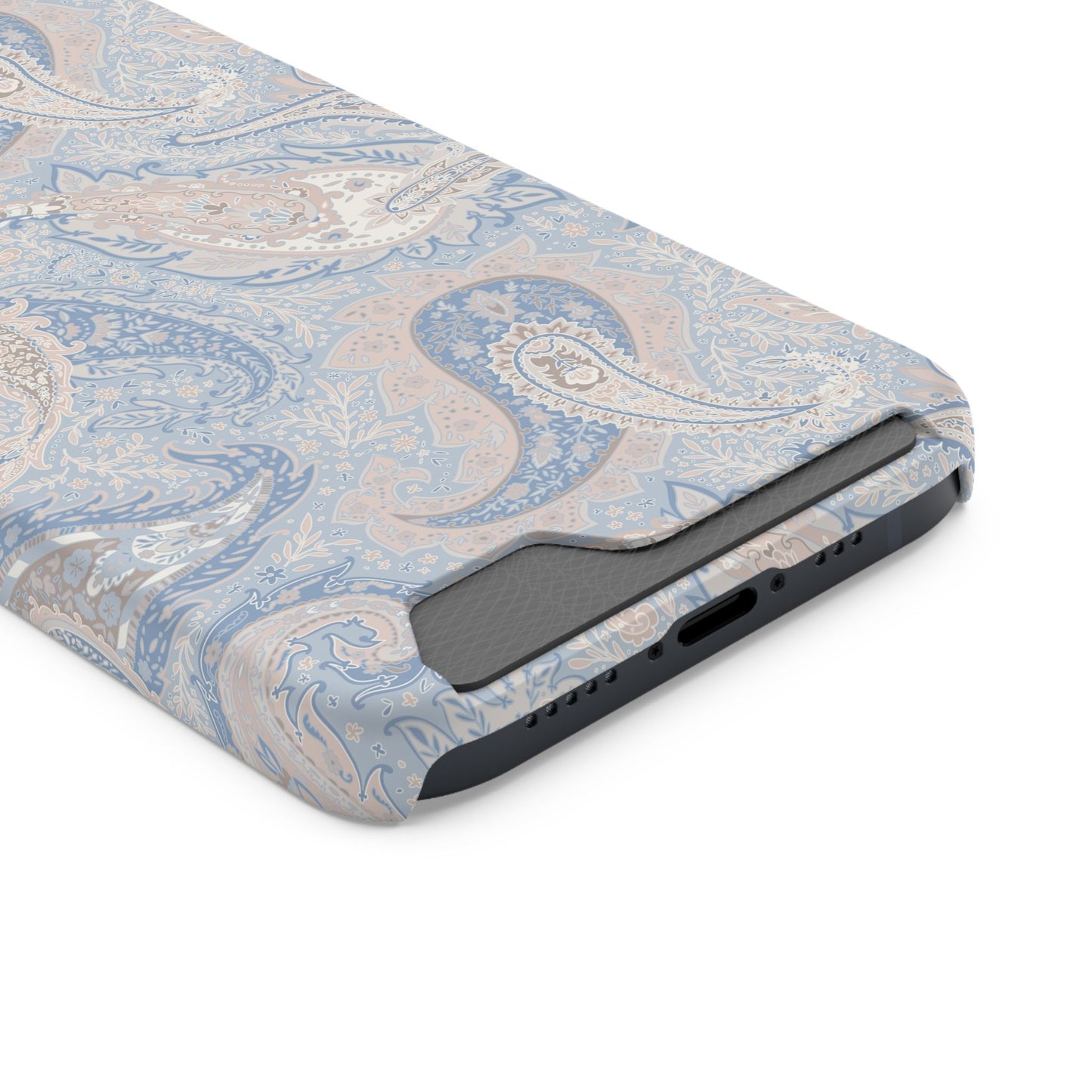 Premium Paisley MagSafe Cardholder Case — Slim Protective Wallet Cover