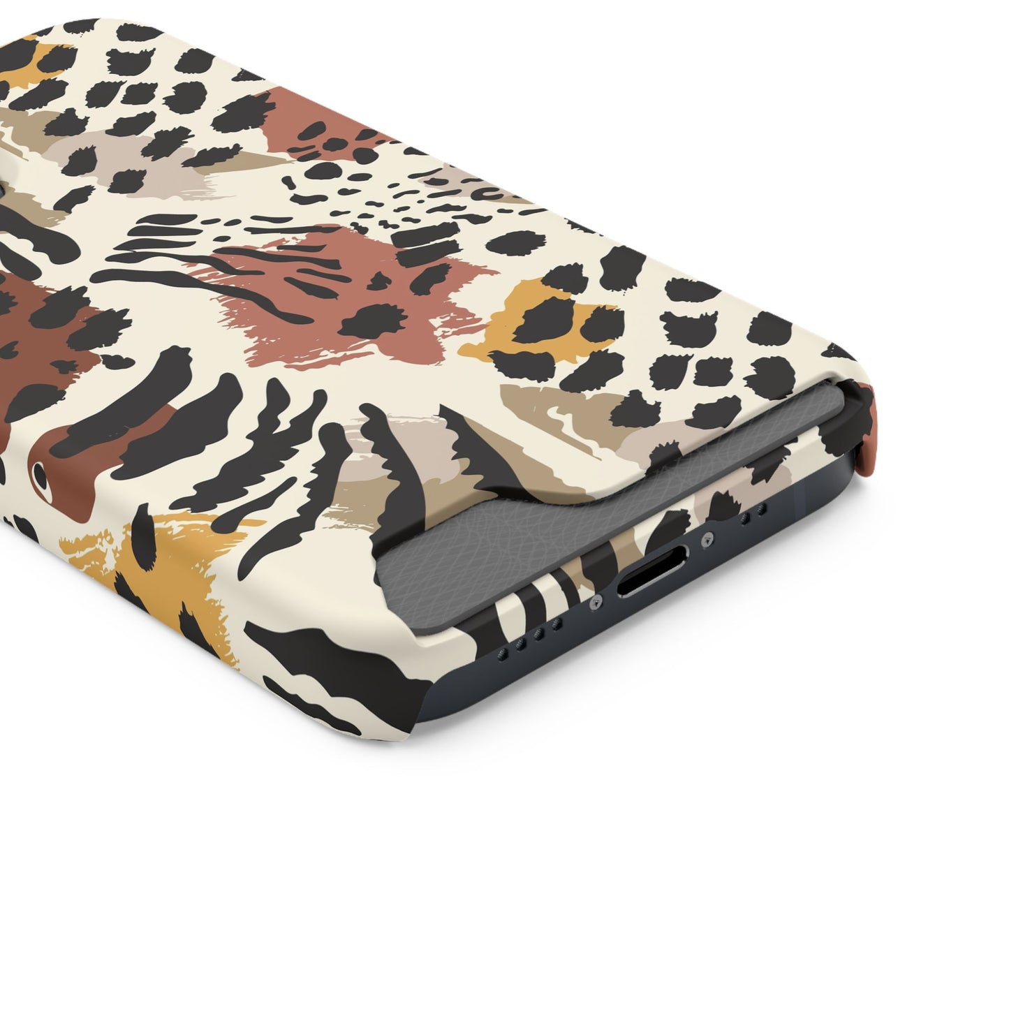 Savage Golden Leopard MagSafe Case With Card Holder