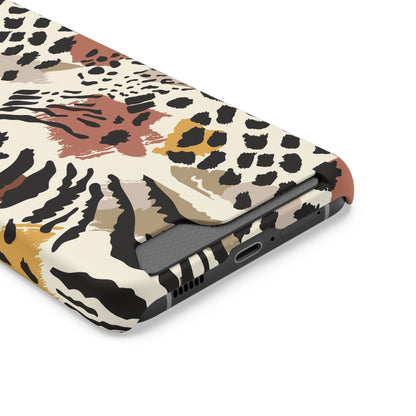 Savage Golden Leopard MagSafe Case With Card Holder