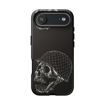 Skull Soldier Phone Case — Military Helmet Skull Tough Case