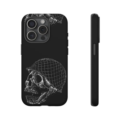 Skull Soldier Phone Case — Military Helmet Skull Tough Case