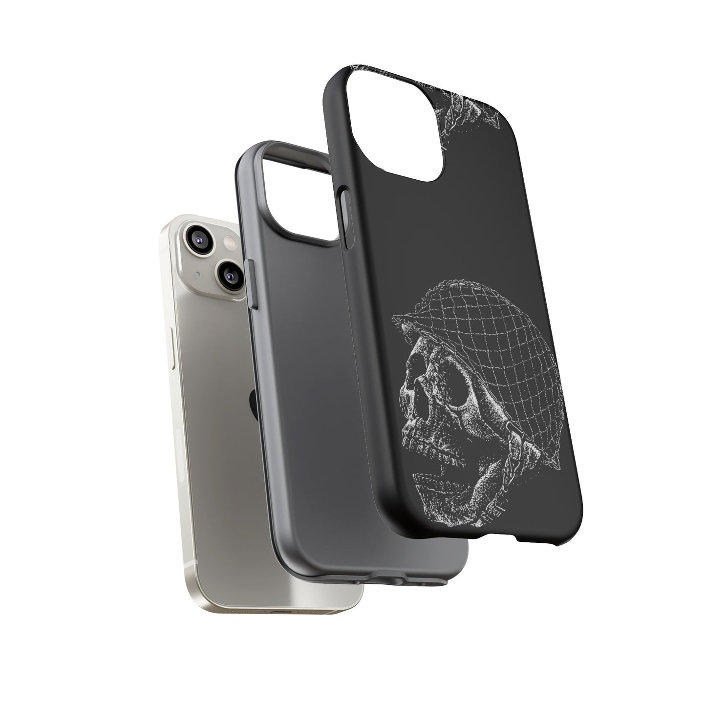 Skull Soldier Phone Case — Military Helmet Skull Tough Case