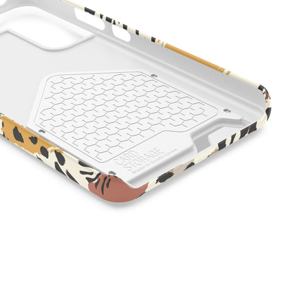 Savage Golden Leopard MagSafe Case With Card Holder