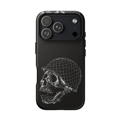 Skull Soldier Phone Case — Military Helmet Skull Tough Case