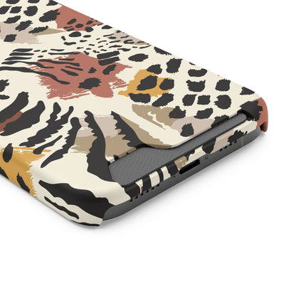 Savage Golden Leopard MagSafe Case With Card Holder