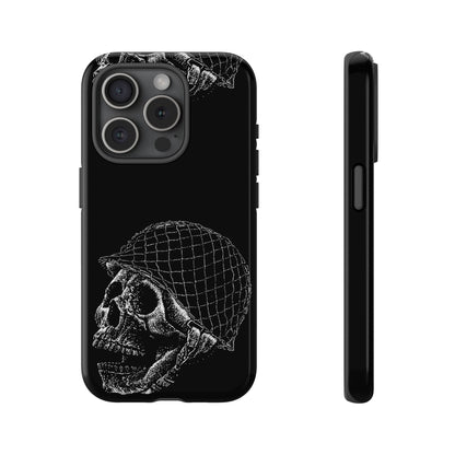 Skull Soldier Phone Case — Military Helmet Skull Tough Case