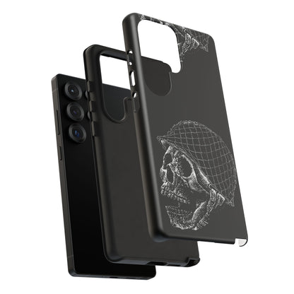 Skull Soldier Phone Case — Military Helmet Skull Tough Case