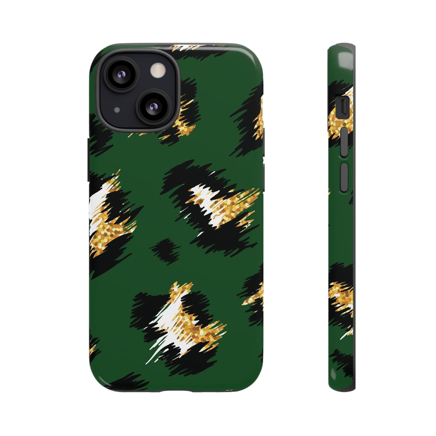 Green Leopard Print Phone Case – Tough Protective iPhone Cover
