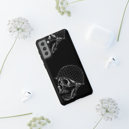 Skull Soldier Phone Case — Military Helmet Skull Tough Case