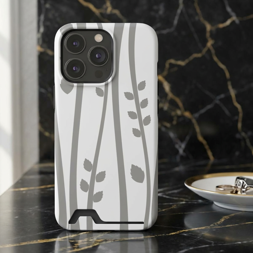 Slim Card Holder iPhone Case – Protective Wallet Phone Case with Built-In Card Slot