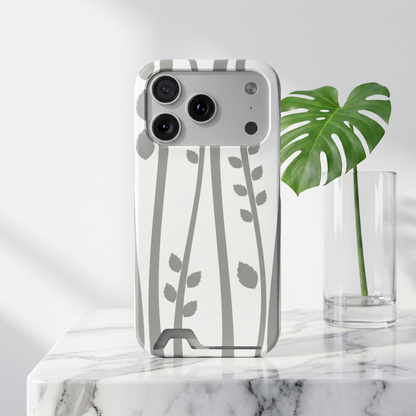 Slim Card Holder iPhone Case – Protective Wallet Phone Case with Built-In Card Slot