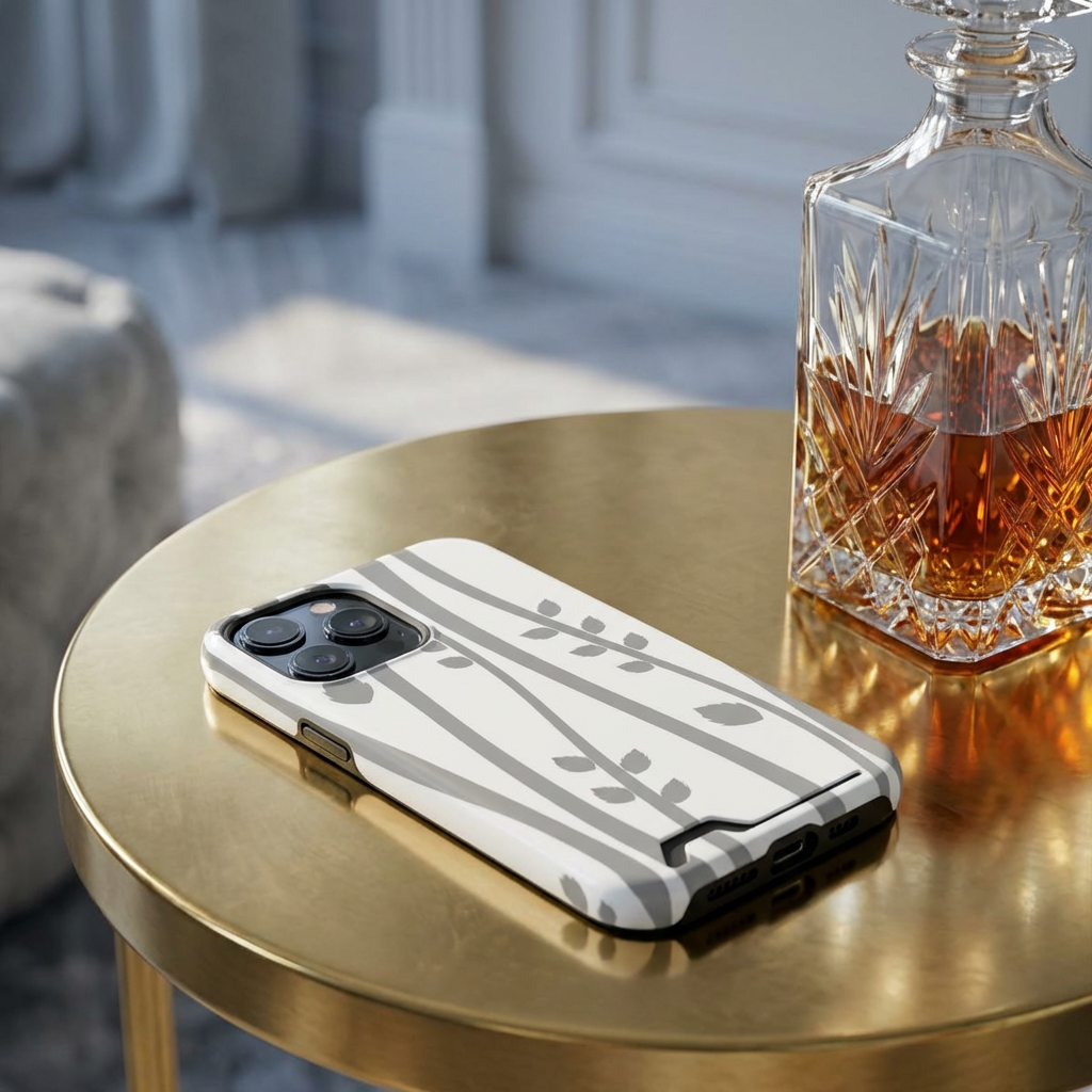 Slim Card Holder iPhone Case – Protective Wallet Phone Case with Built-In Card Slot