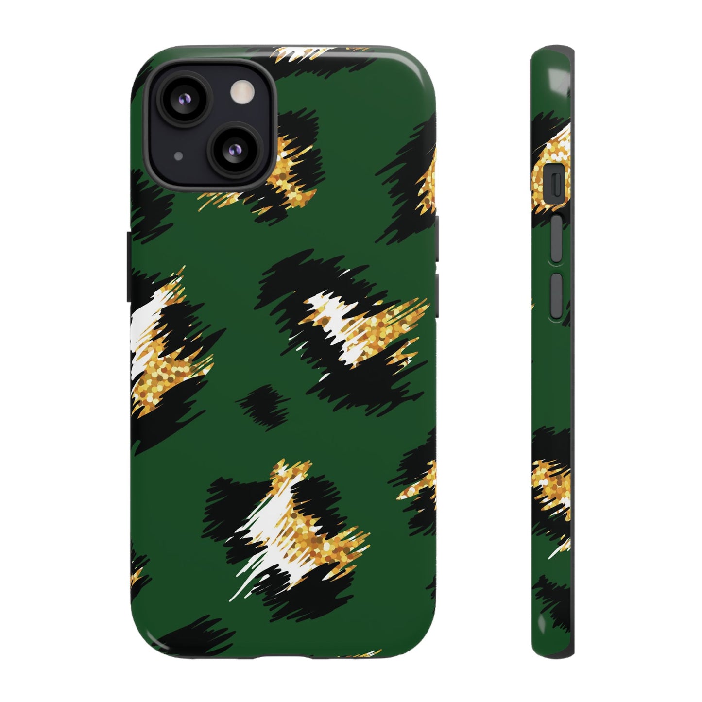 Green Leopard Print Phone Case – Tough Protective iPhone Cover