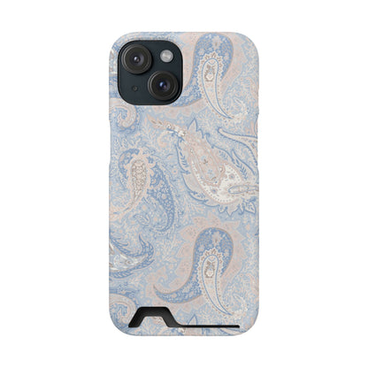 Premium Paisley MagSafe Cardholder Case — Slim Protective Wallet Cover