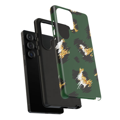 Green Leopard Print Phone Case – Tough Protective iPhone Cover