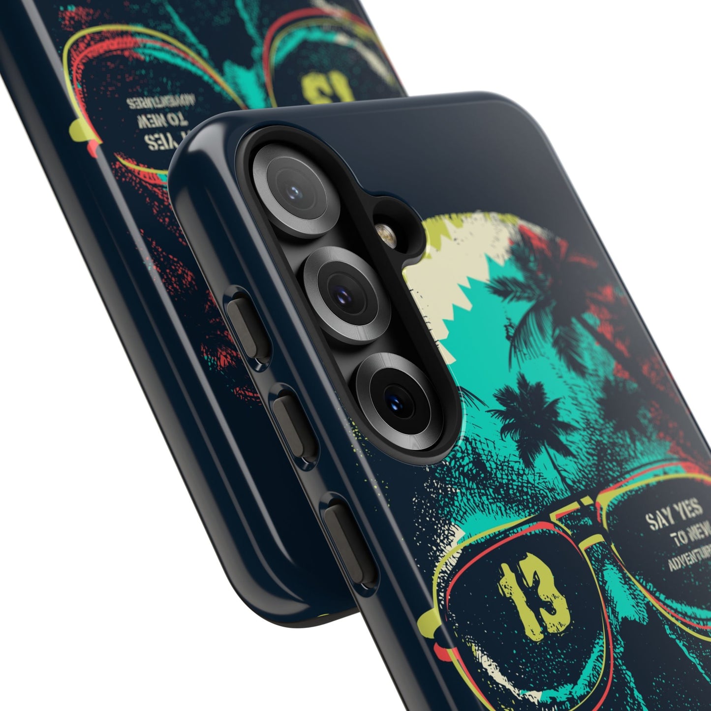 Wilderness Adventure Phone Case — 'Adventure Is Calling' Skull Sunglasses Design